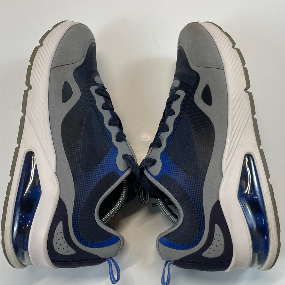 Skechers Mens Blue Gray Air Cushion Athletic Sneakers Comfort Shoes Sz 10 - Picture 7 of 10